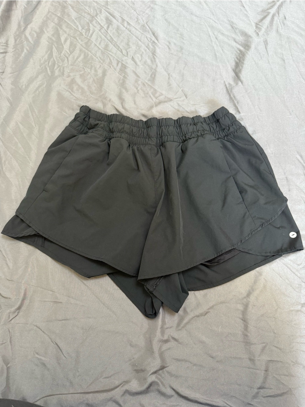 Avia Black Elastic-Waist Active Shorts